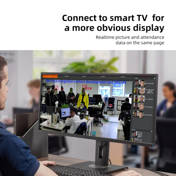 Cctv Face Recognition Time Attendance System, Face Identification Ip Camera, 10m Multiple Face Identification Camera - Image 6