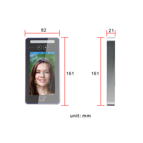 Door Access Control System Attendance Machine Liveness Detection Face Recognition Terminal - Imagen 4